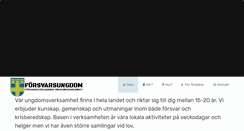 Desktop Screenshot of forsvarsungdom.com